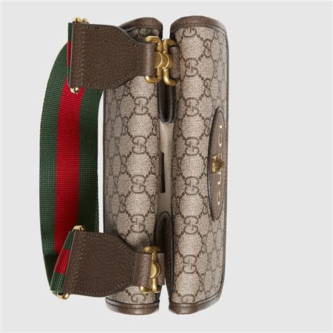 tracolla piccola gucci stampa cerniera|Gucci Borsa a spalla GG Emblem misura piccola.